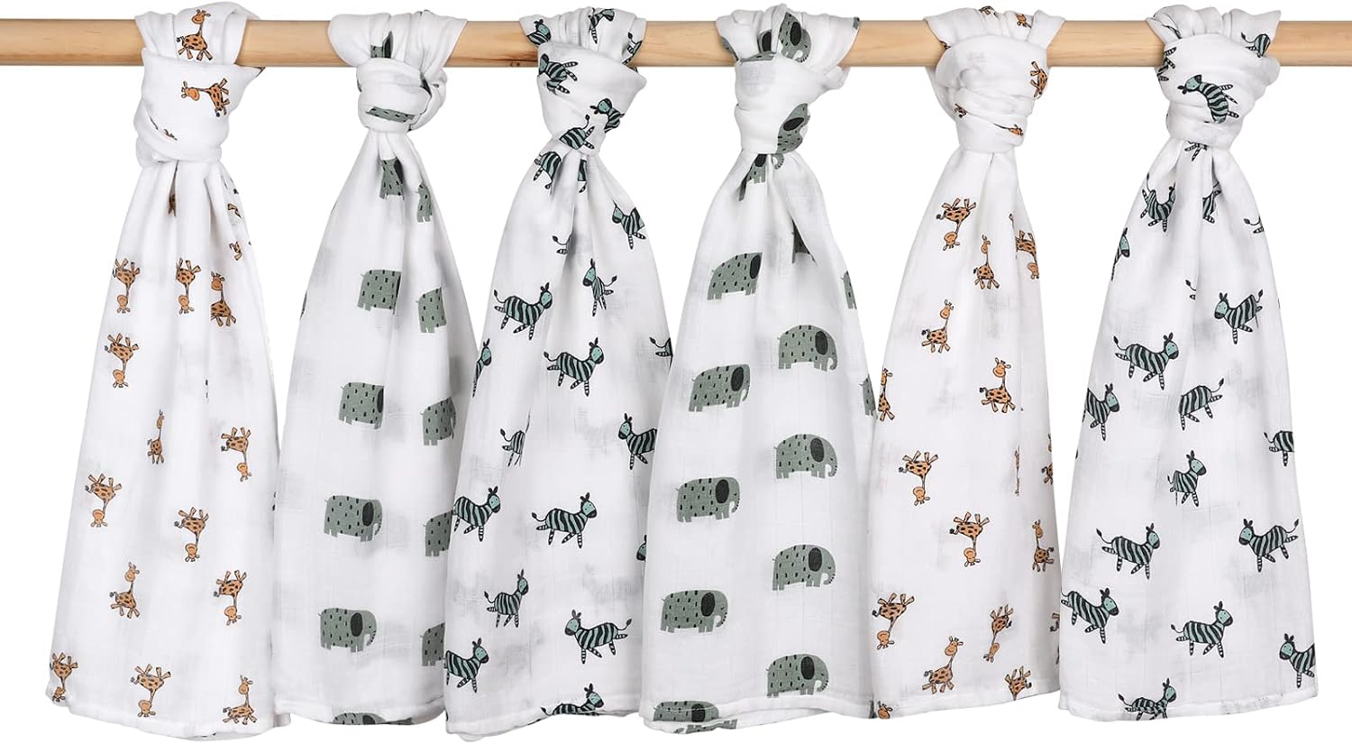 Detalle 2 de GLLQUEN BABY Muslin Squares 70x70 cm 6‑pack