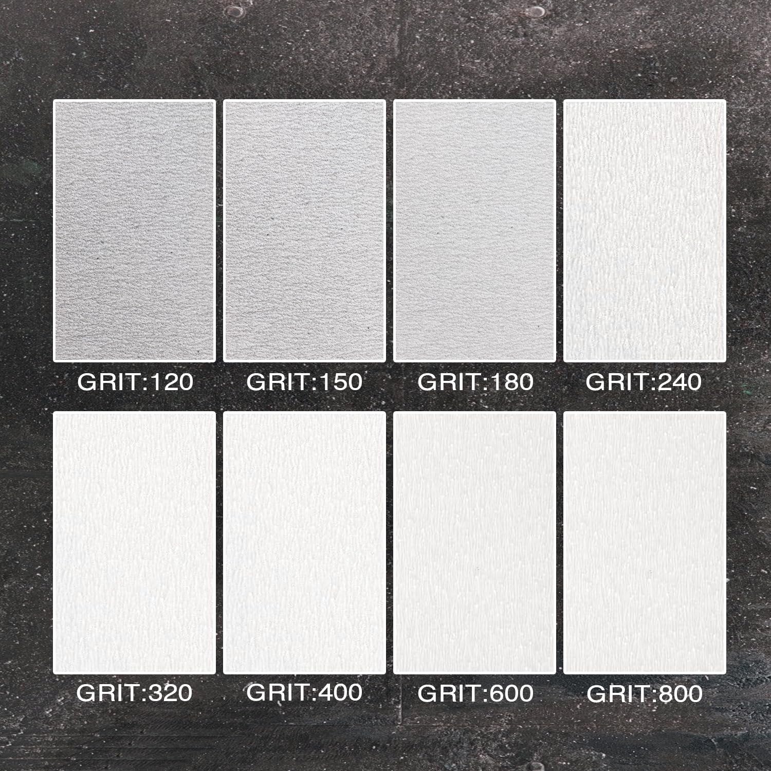 Detalle de Schleifpapier-Rolle Körnung 180 (Weiß beschichtetes Aluminiumoxid) 93 mm x 12,5 m – für Farbe, Holz & Metall
