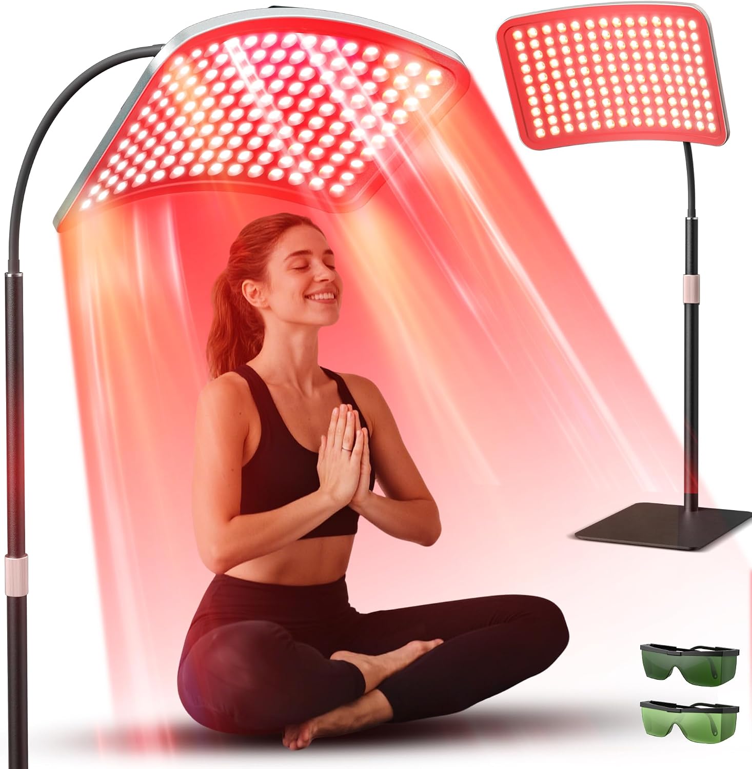 Detalle de SUNKENET LTFL002 Red Light Panel, 660 nm Red and 850 nm Infrared, 25 W