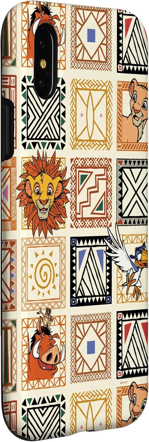 Thumbnail 2 de Coque iPhone X/XS Disney Le Roi Lion 30e anniversaire – Simba Friends, deux pièces