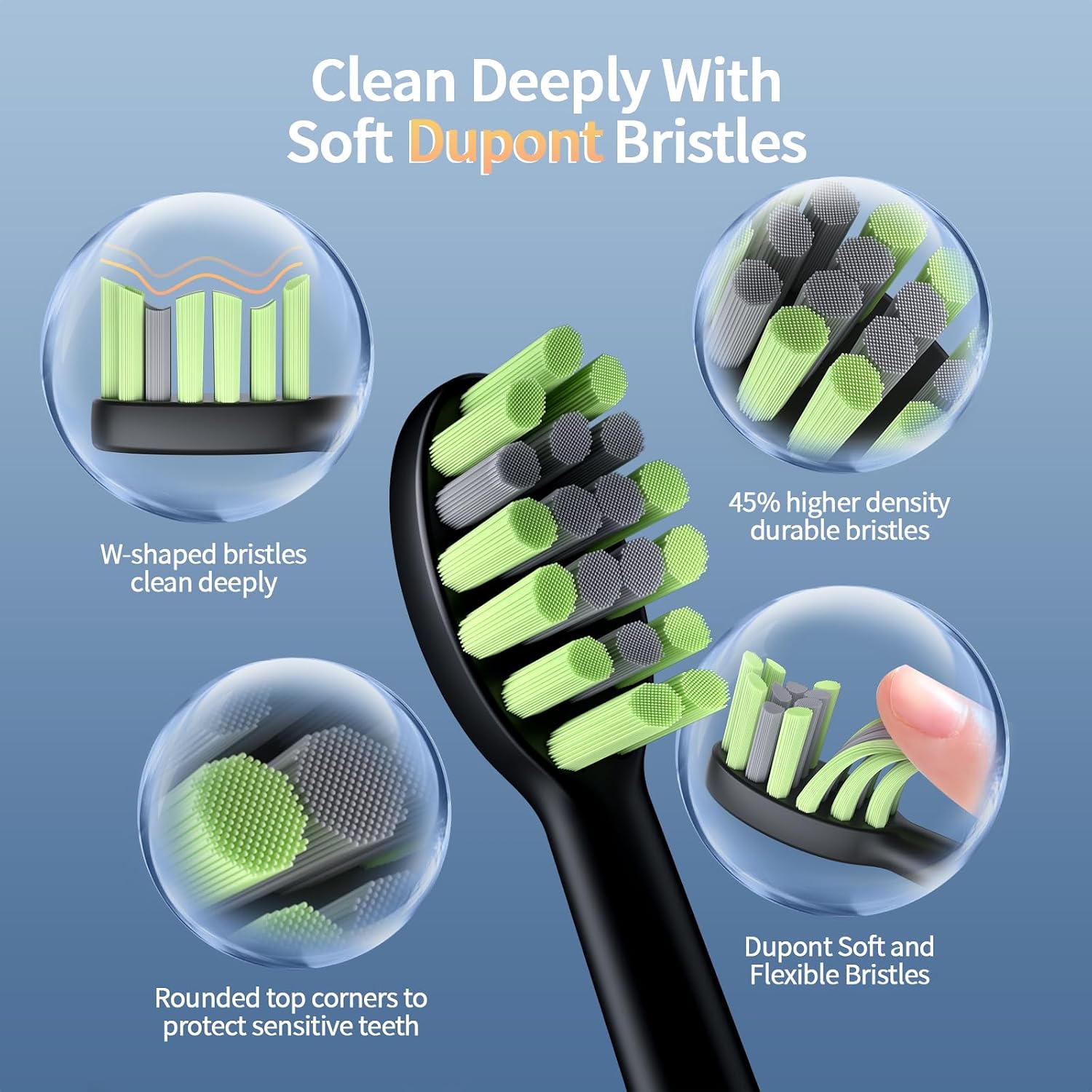 Thumbnail 4 de OasiSmile Electric Toothbrush for Adults — 42,000 VPM Sonic Cleaning, 4 Modes, 6 Heads, 120-Day Battery