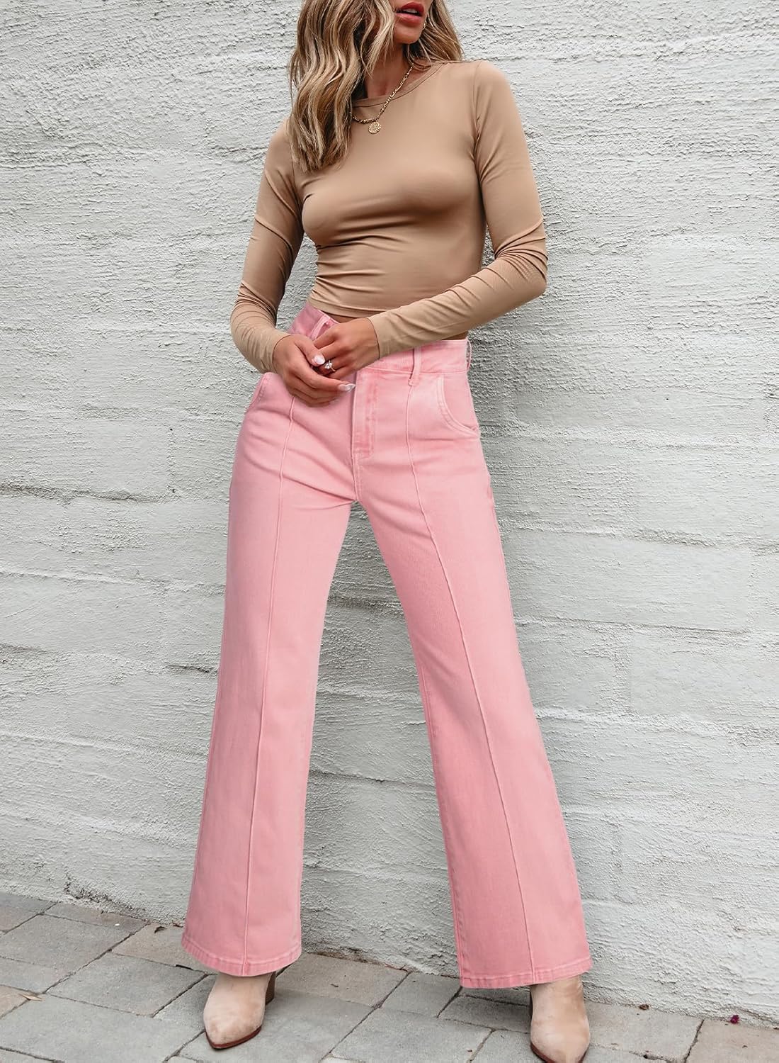 Thumbnail 2 de Sidefeel Wide Leg Jeans High Waisted