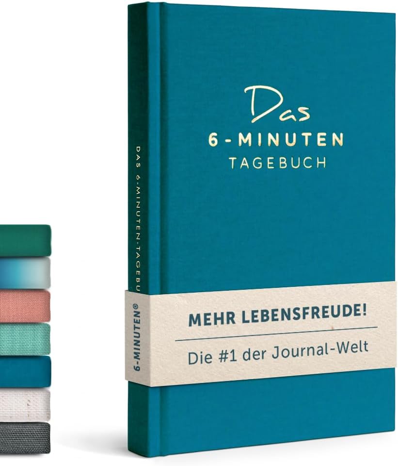 Detalle de 6-Minuten® Tagebuch für Erwachsene 2026 (Das Original) – Dankbarkeit & Achtsamkeit auf 6-Minuten-Niveau