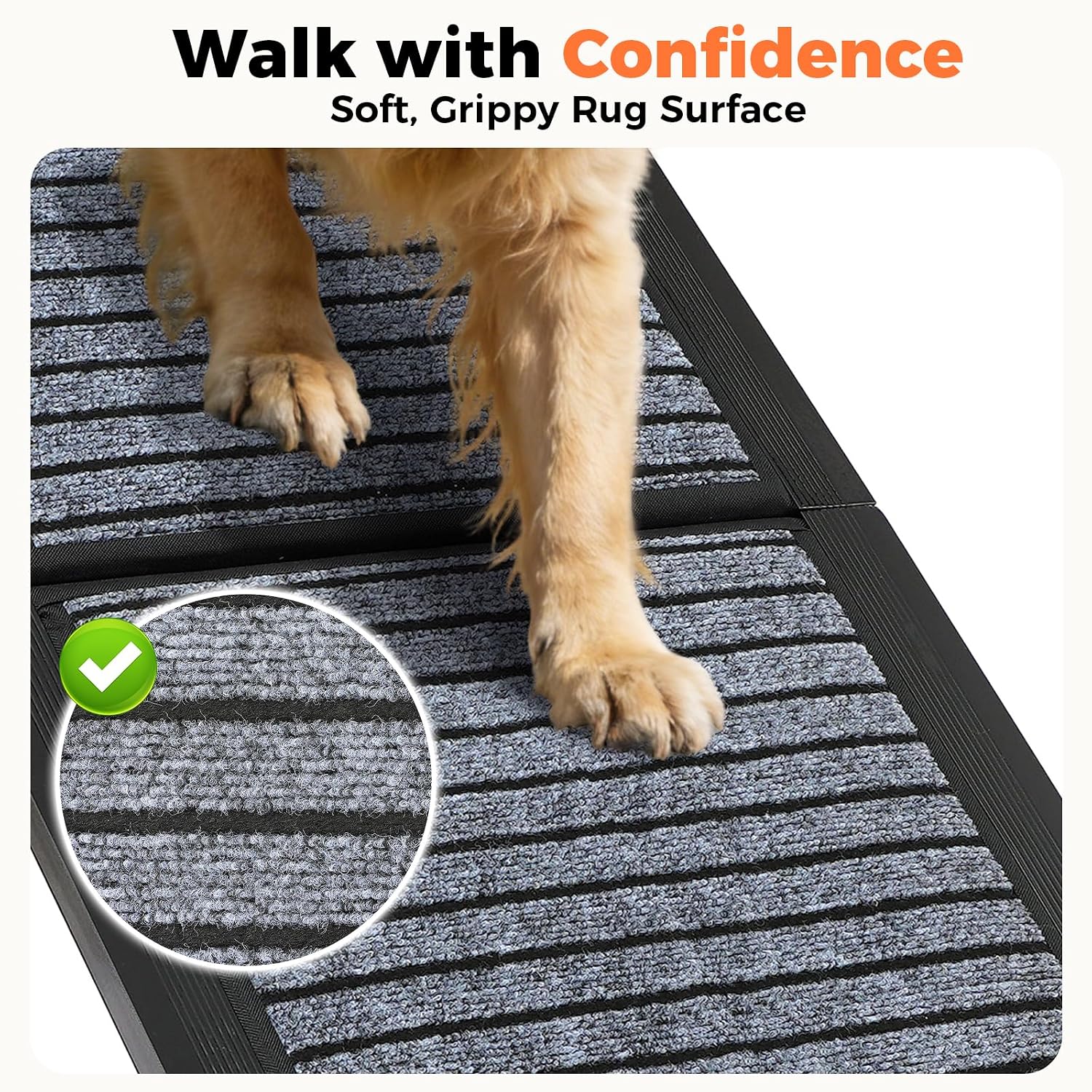 Thumbnail 2 de Longest 180cm Portable Dog Ramp with Anti-Slip Rug Surface for Large & Medium Pets