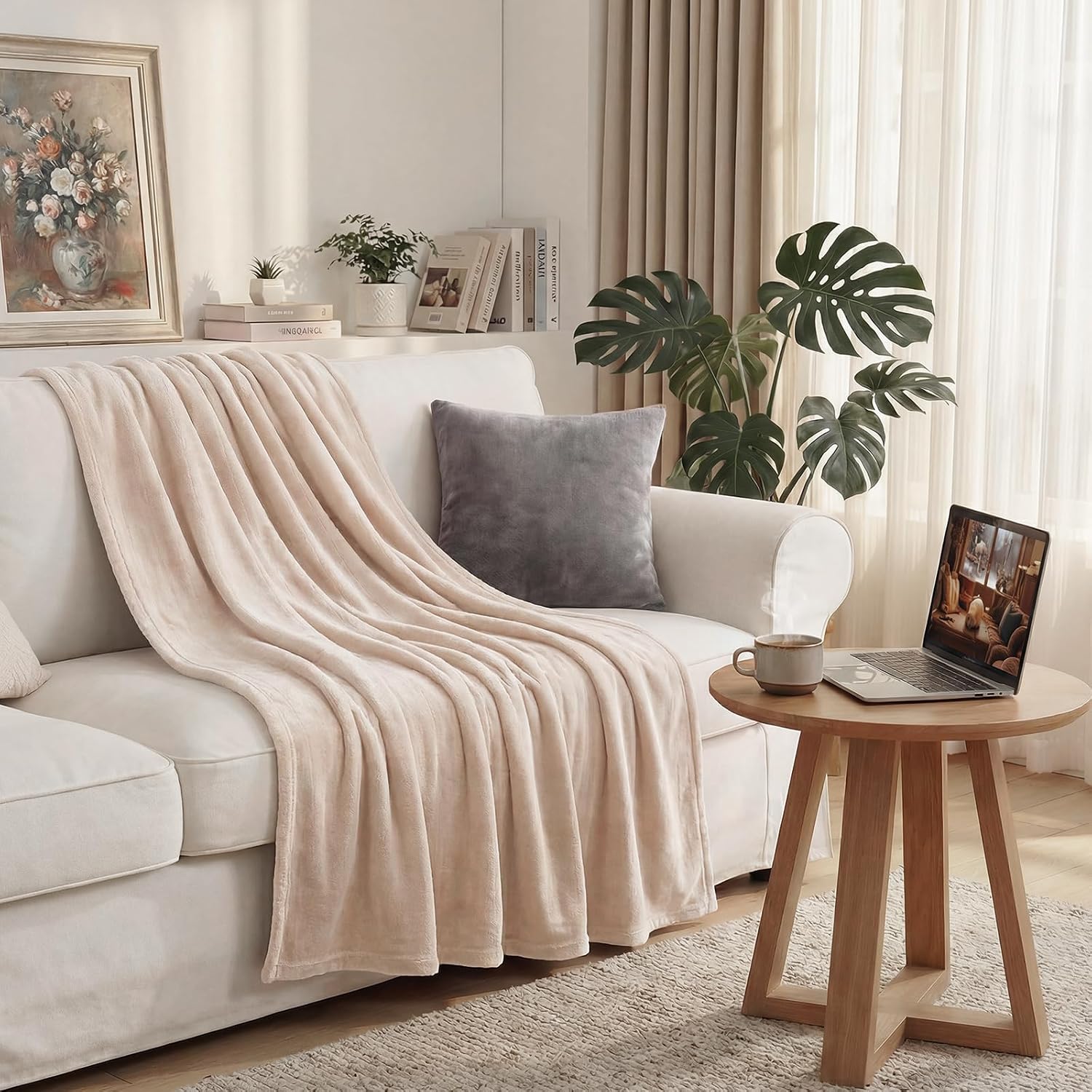 Thumbnail 4 de Westinghouse Heated Throw Blanket, 50 x 60-Inch Flannel, 6 Heat Levels