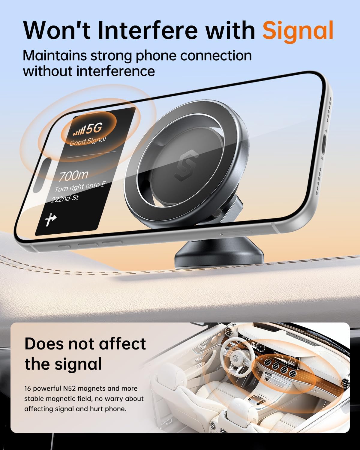 Thumbnail 5 de SYNCWIRE MagSafe Car Mount 1.5in