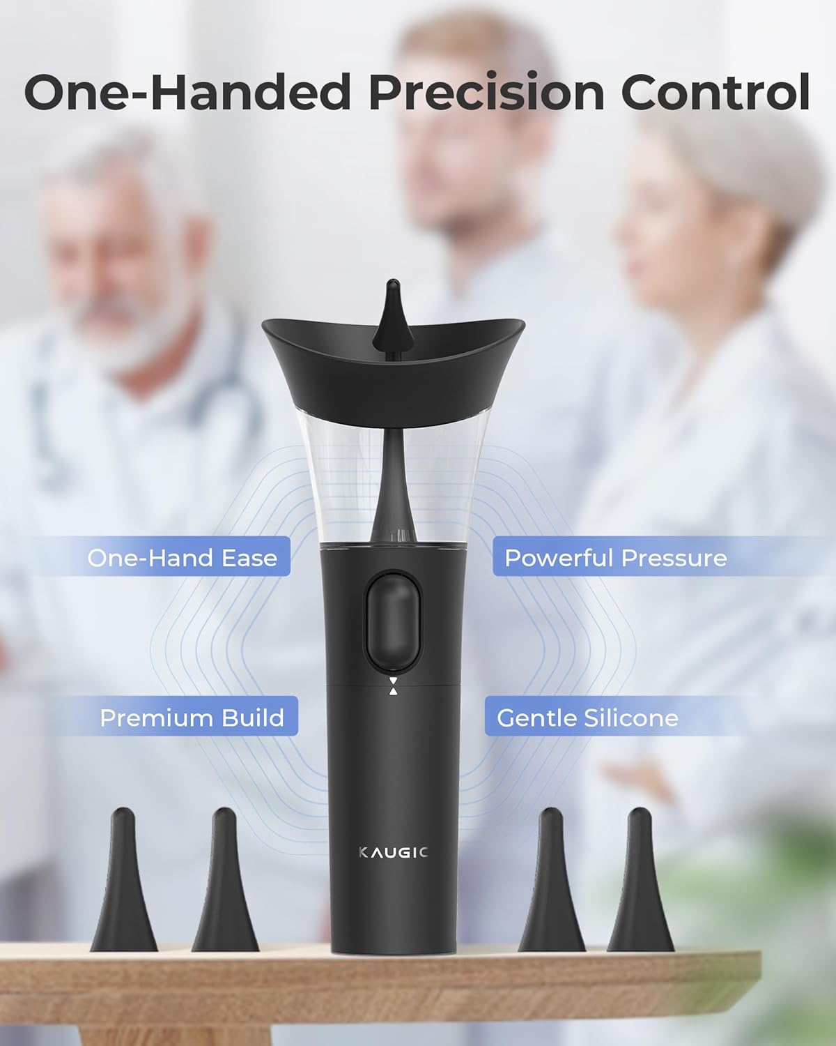 Thumbnail 6 de KAUGIC Manual Ear Wax Cleaner – Safe, Comfortable, One-Hand Operation (Black)