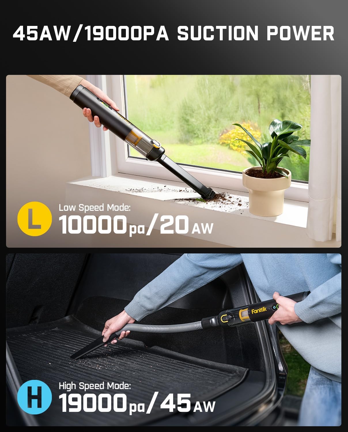 Thumbnail 4 de Fanttik Slim V10 APEX car vacuum 19kPa 🧹
