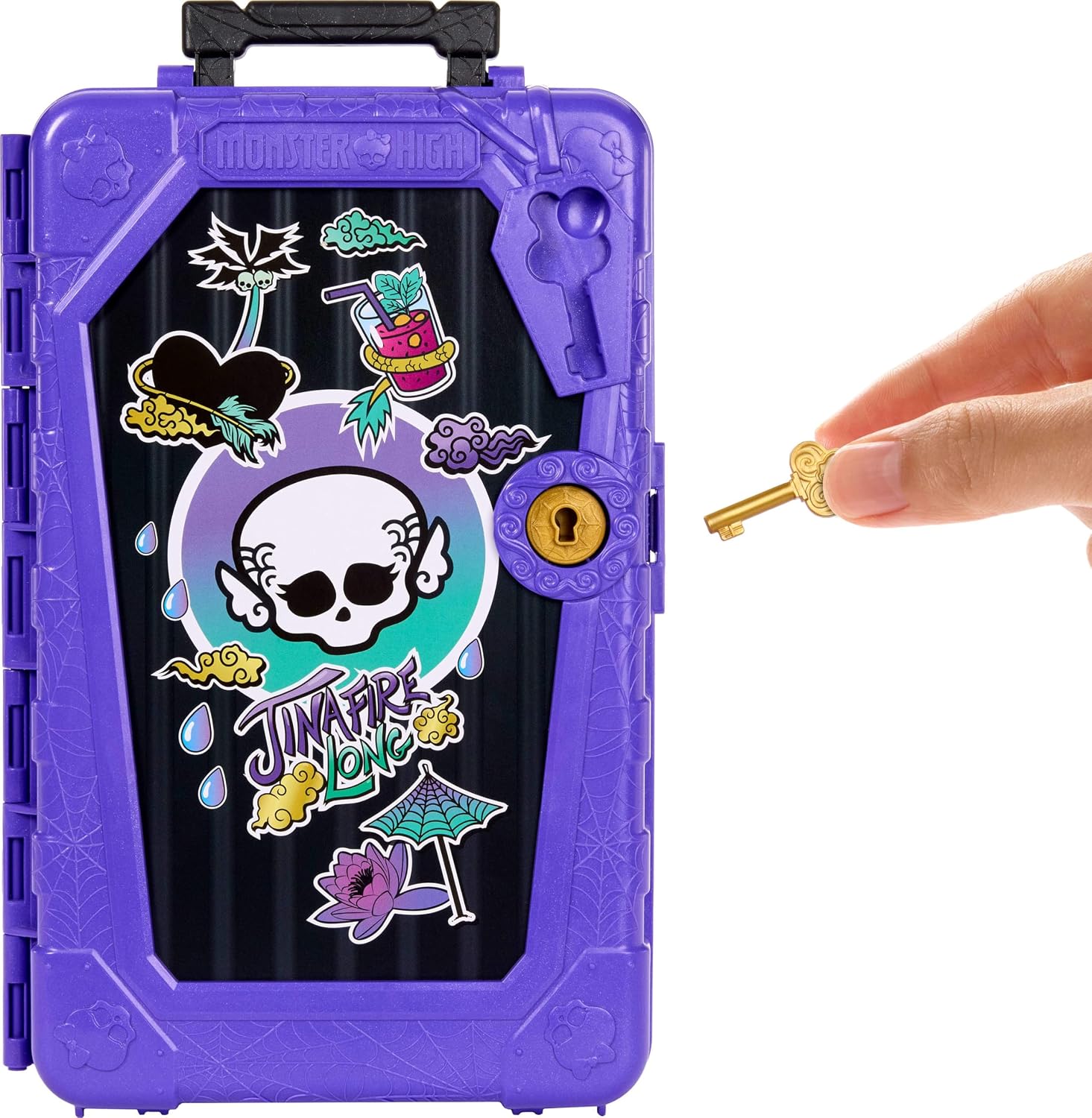 Detalle 2 de Monster High Skulltimate Secrets Jinafire doll set with 19 surprises