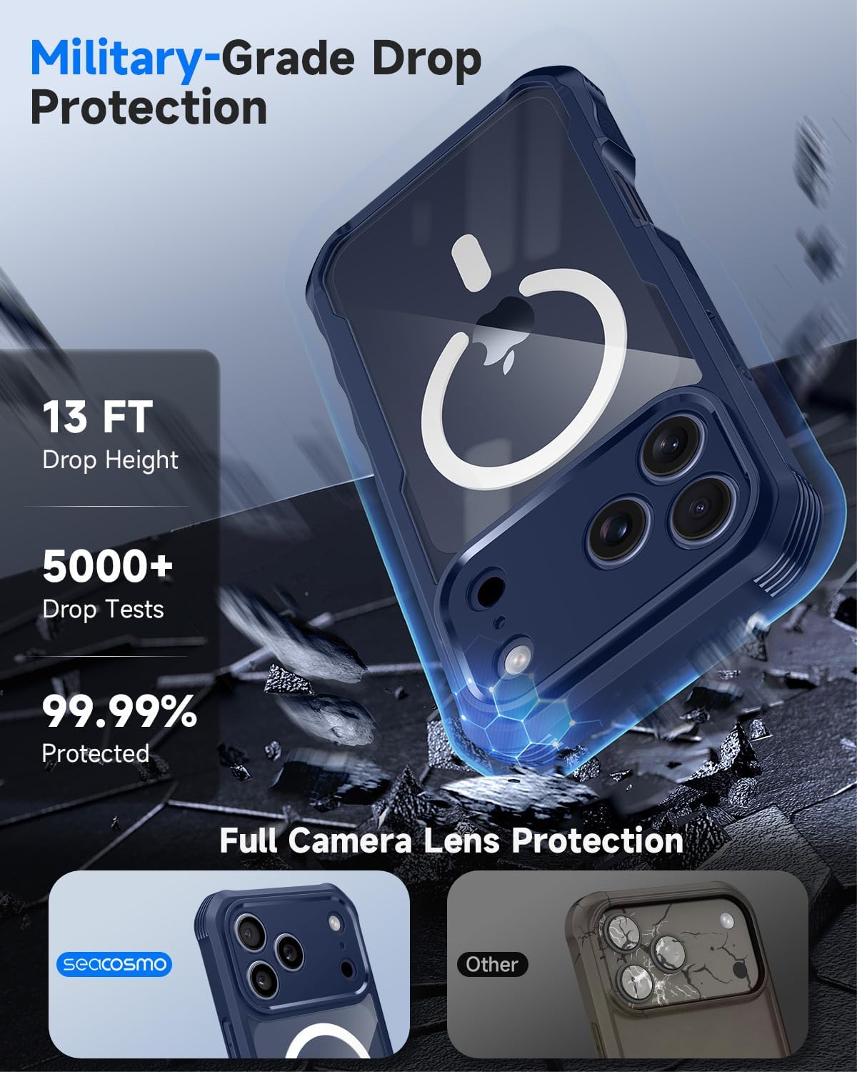 Detalle de seacosmo iPhone 17 Pro Max case with MagSafe