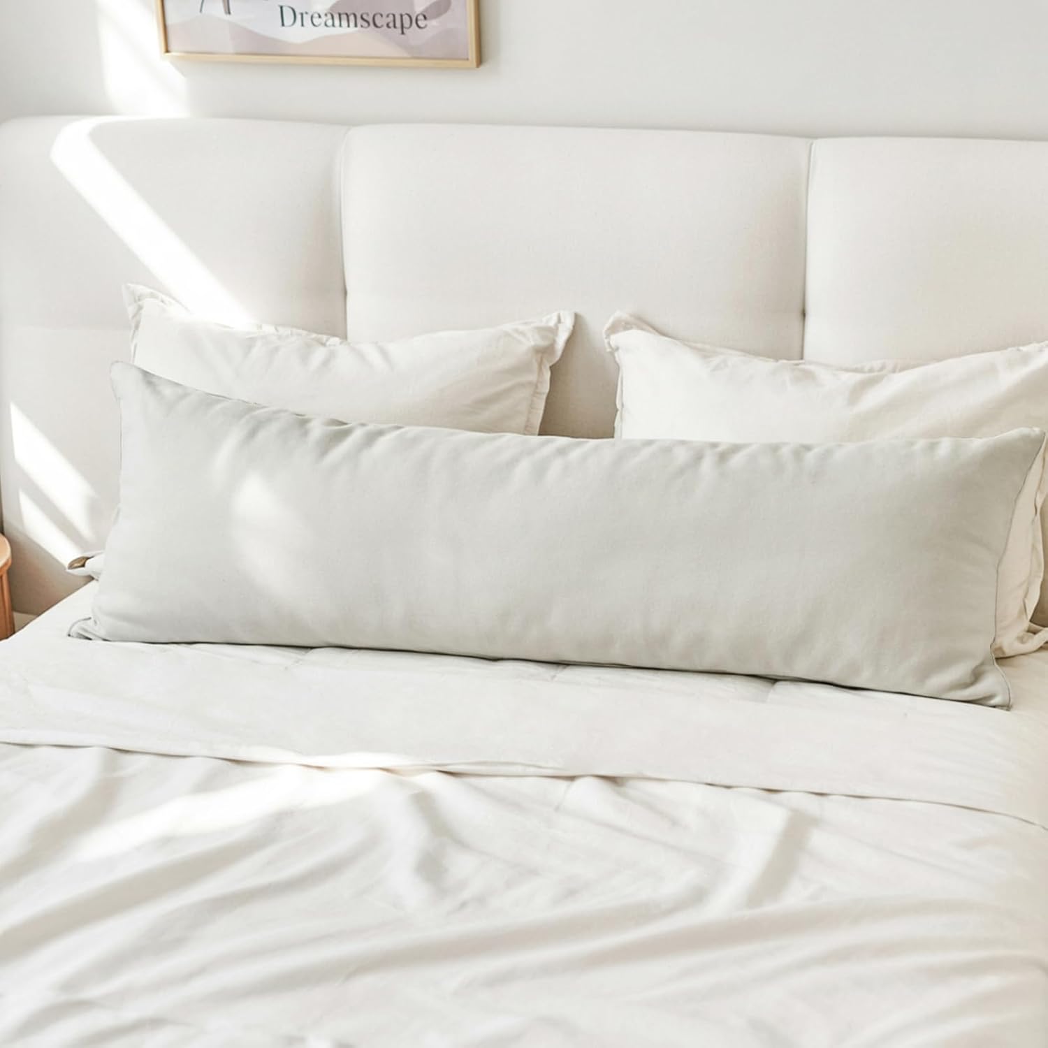 Thumbnail 6 de RUIKASI Kissenbezug 40×145 cm Beige 2er-Set