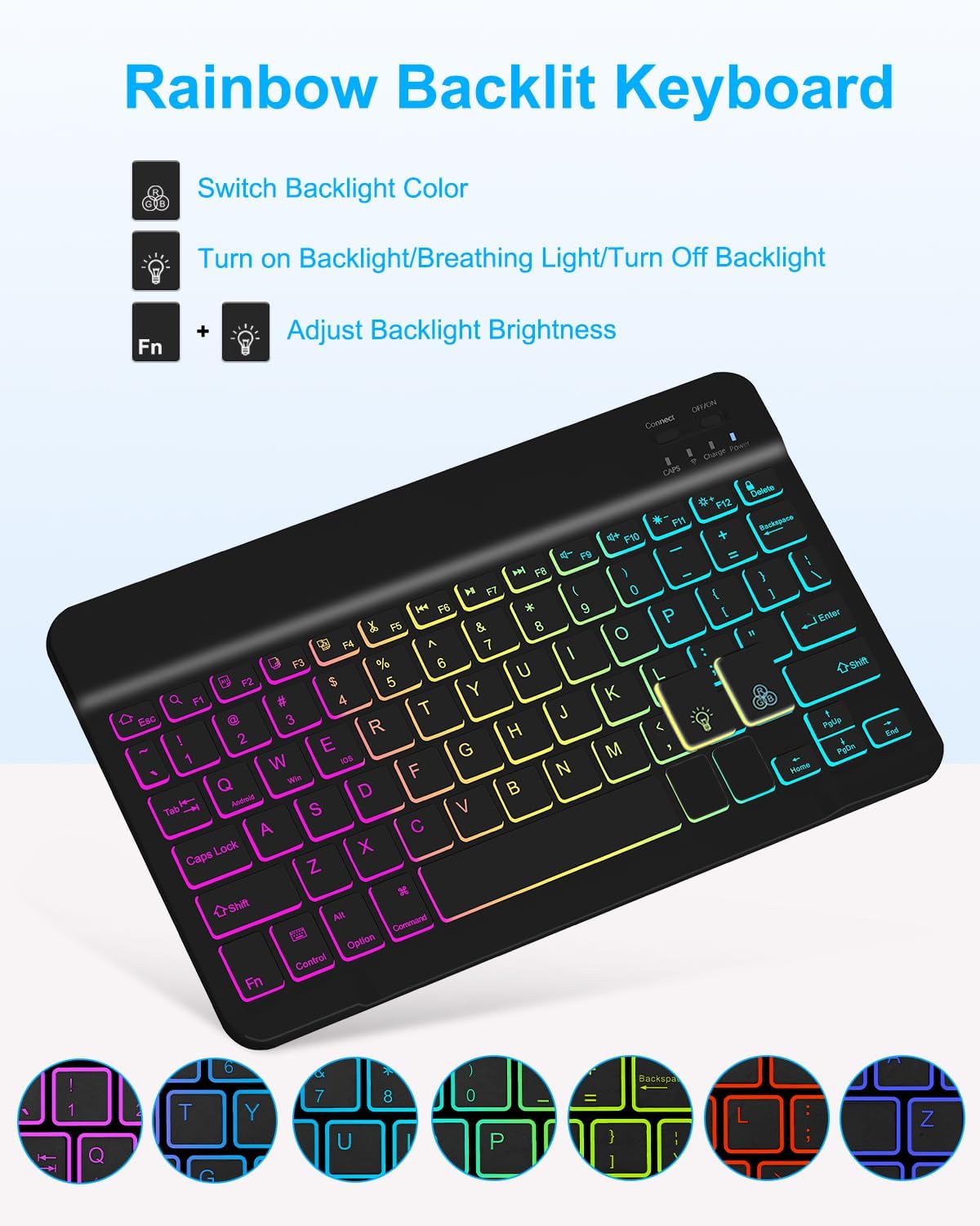 Thumbnail 4 de EAMPANG Keyboard Case for Samsung A11+