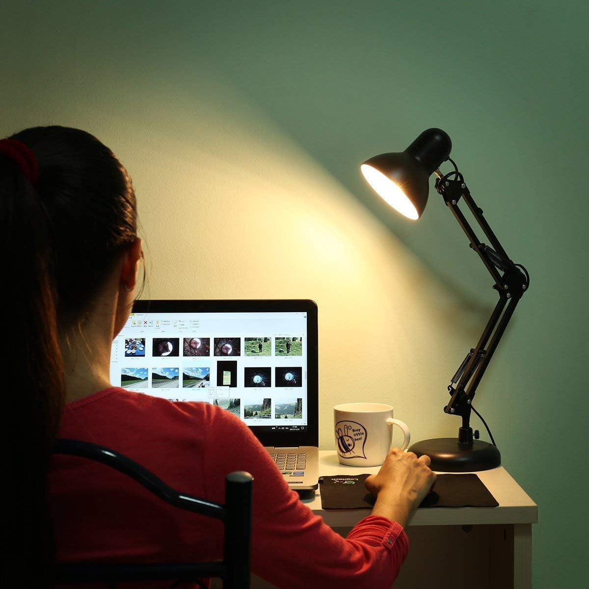 Thumbnail 5 de Lepro Desk Lamp E27 swing arm with clamp