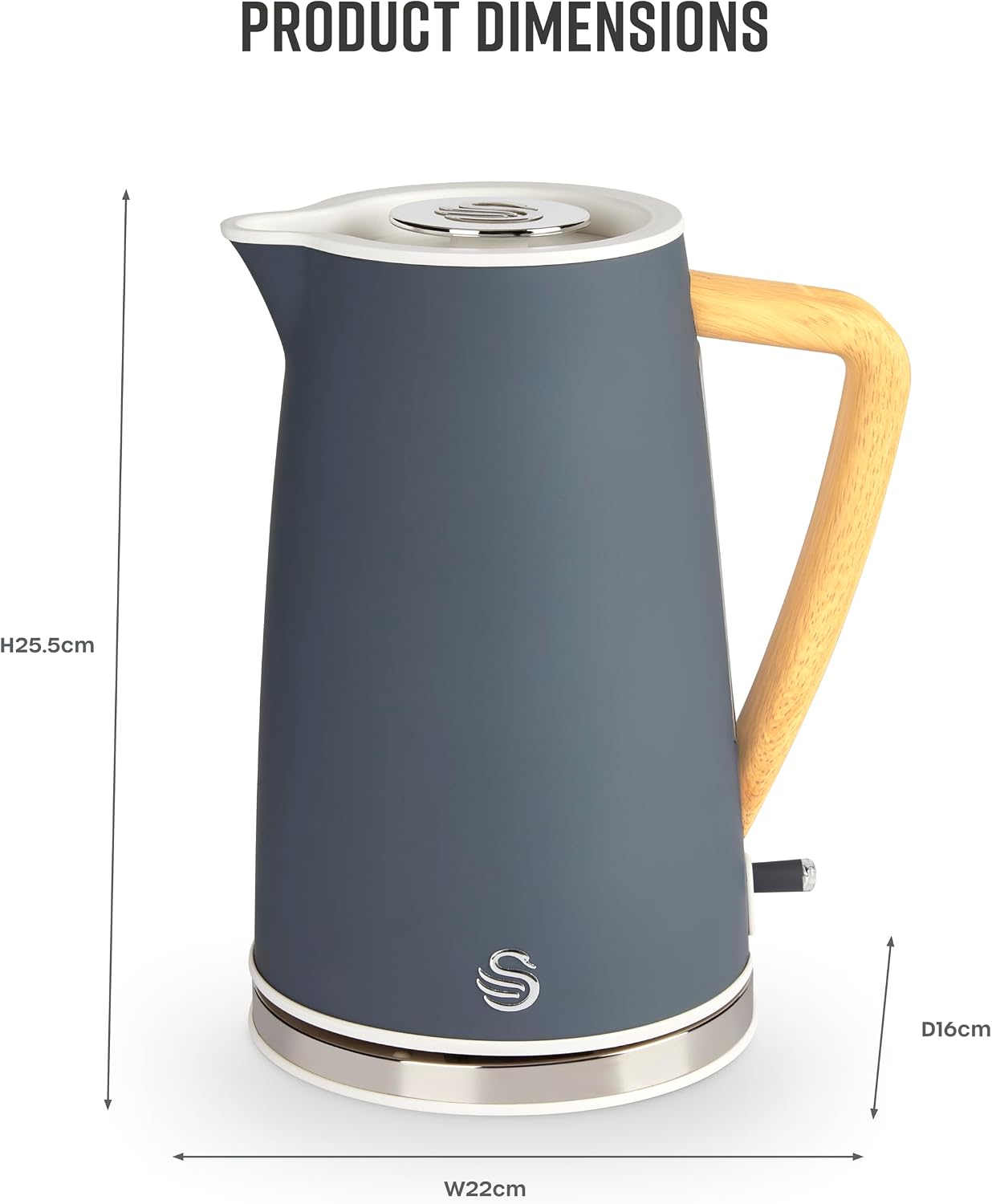 Thumbnail 4 de Swan SK14610GRYN cordless jug kettle 1.7L