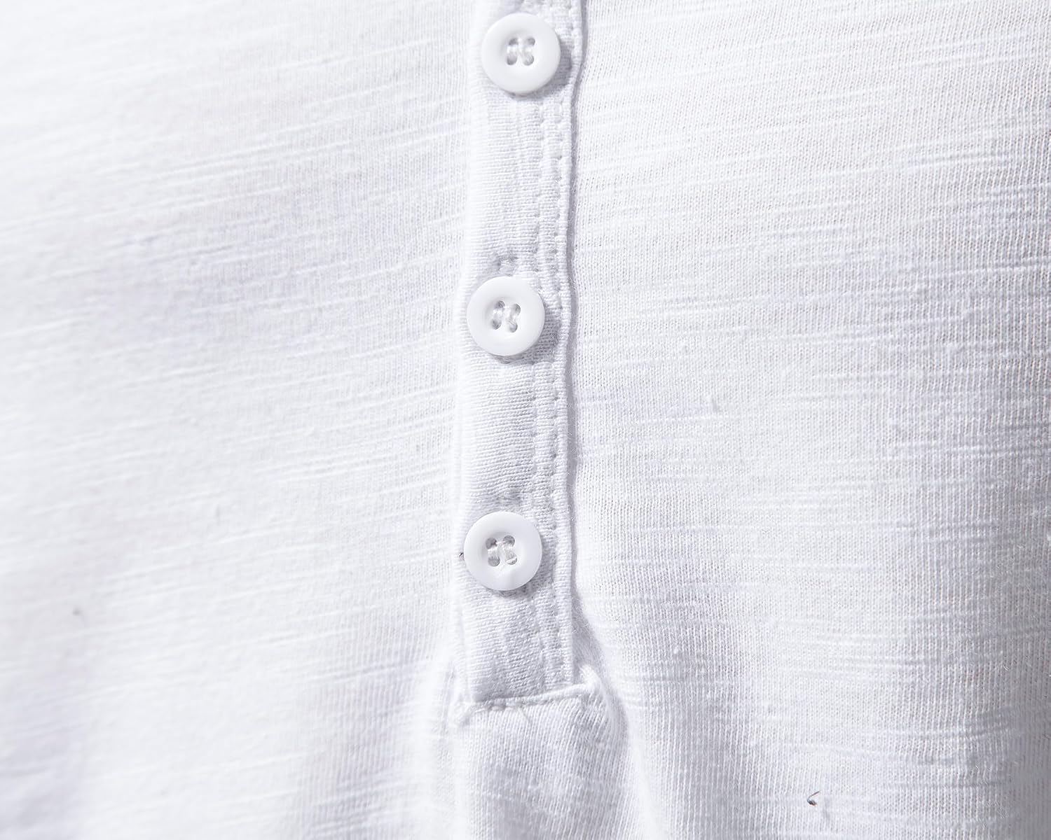 Detalle de Henley Hemd Slim Fit mit 4 Knöpfen