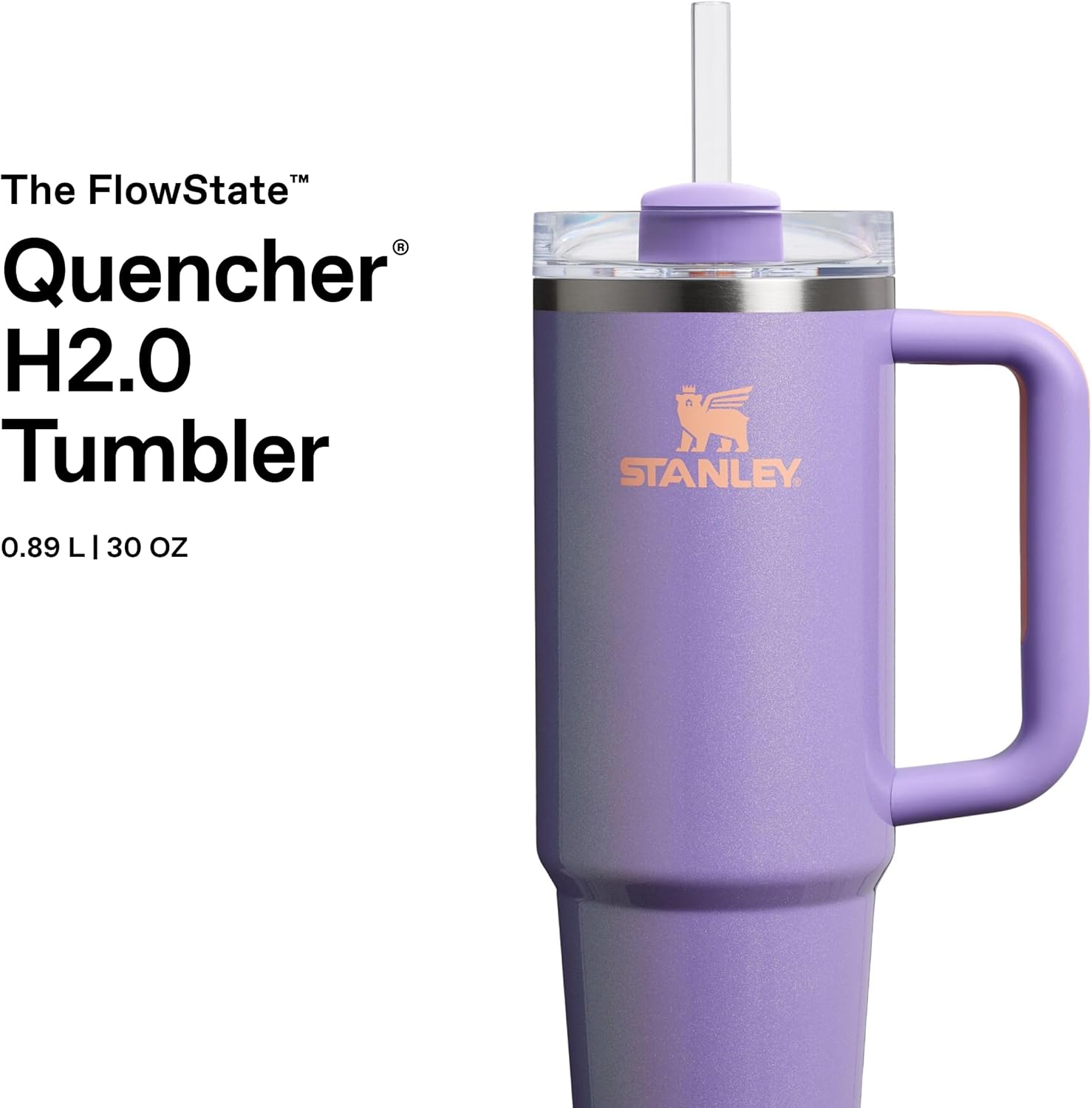 Thumbnail 2 de Stanley Quencher H2.0 Flowstate Tumbler 0.89L – Periwinkle Shimmer