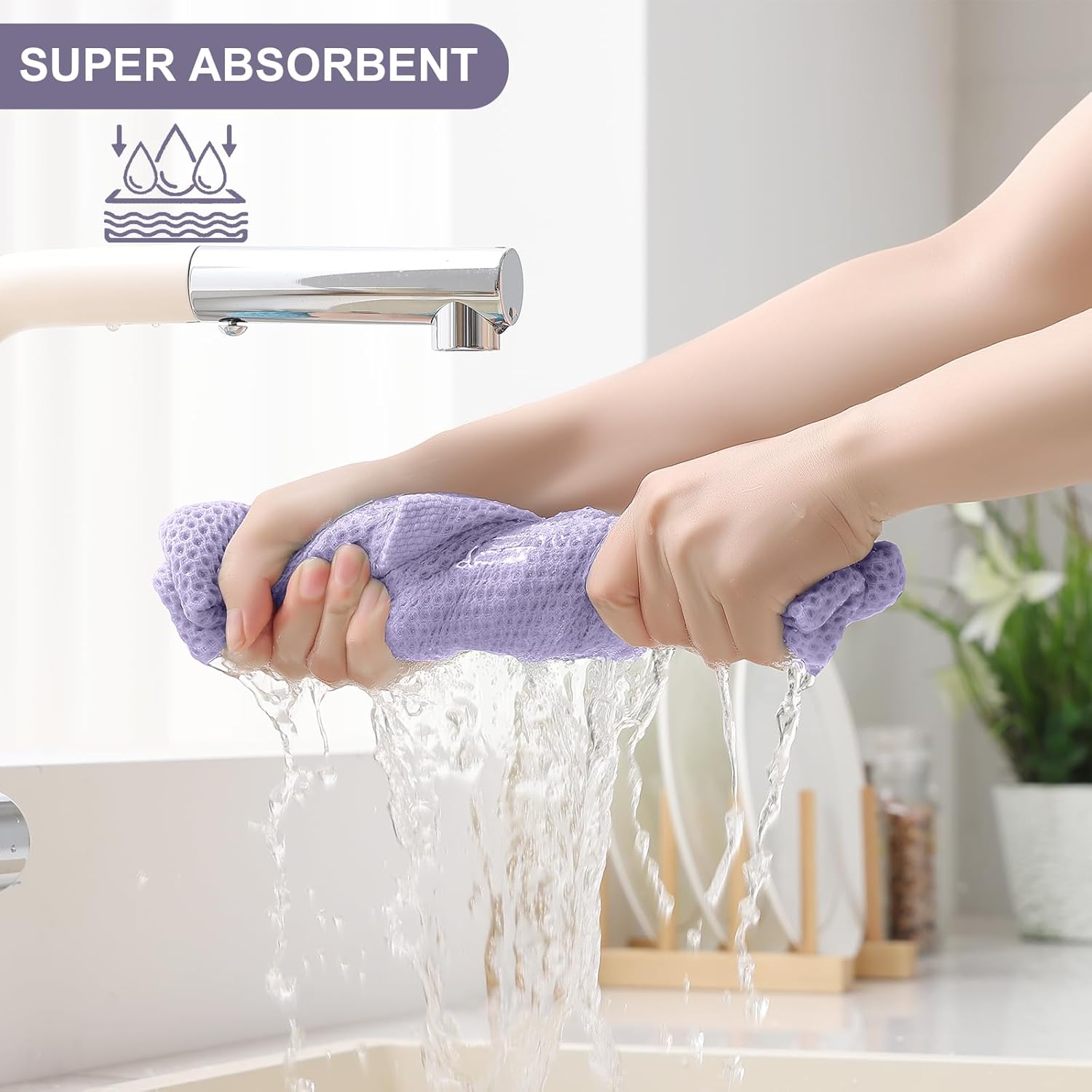Thumbnail 2 de Homaxy 12-Pack Cotton Kitchen Towels Set