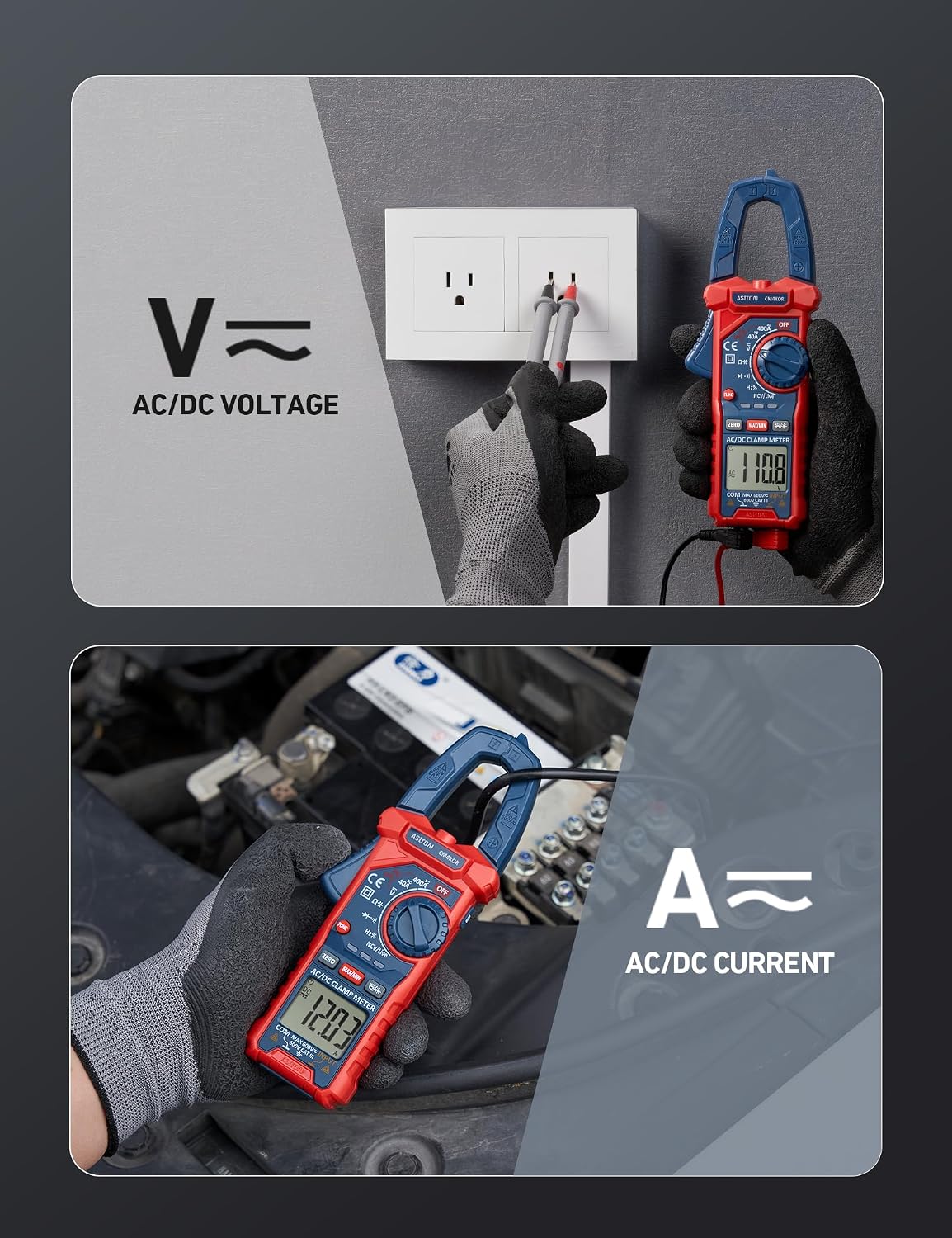 Detalle 2 de AstroAI 4000-Count Digital Clamp Meter with TRMS and NCV