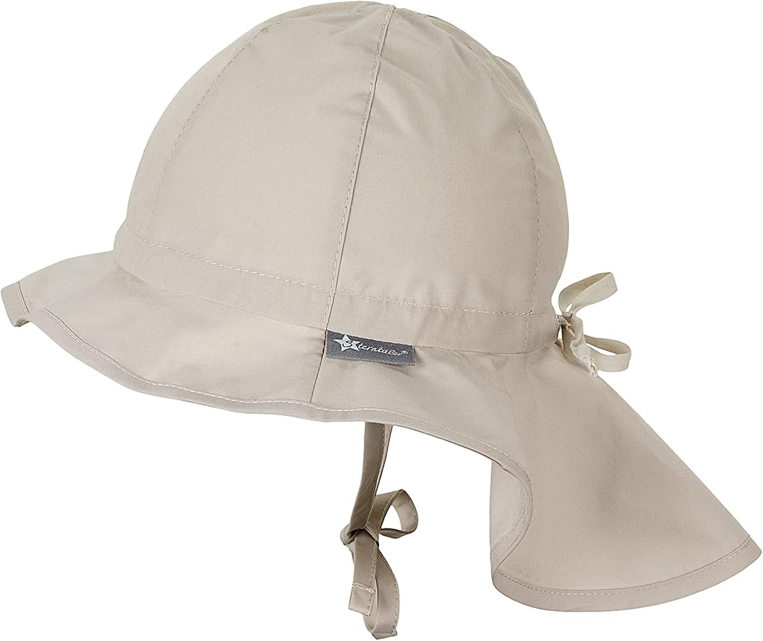 Detalle de Sterntaler Sonnenhut – Unisex Sommerhut mit UV-Schutz 50+, Nackenschutz und Größenregulierung