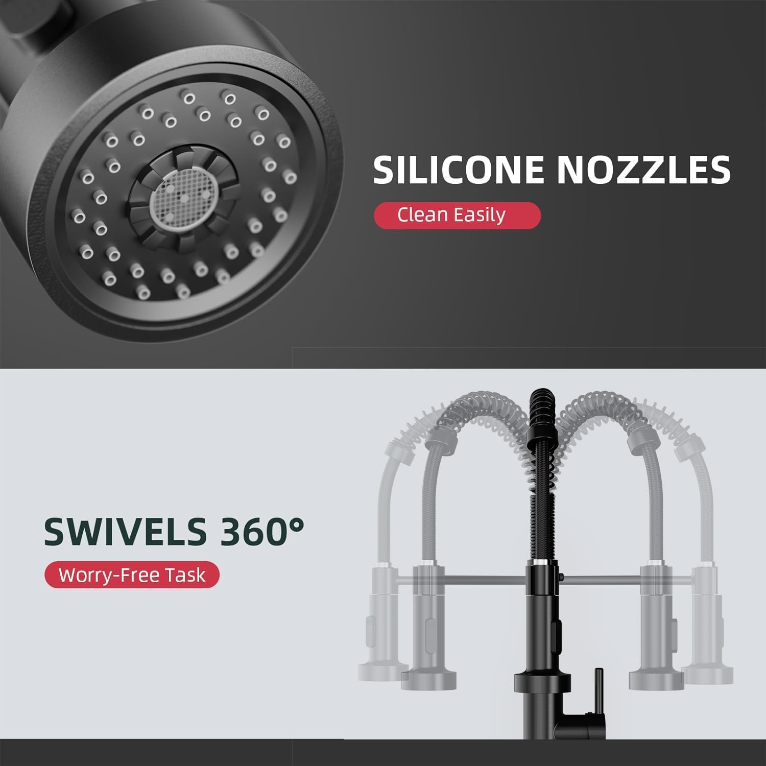 Thumbnail 4 de Cobbe Spring Kitchen Tap 360° swivel