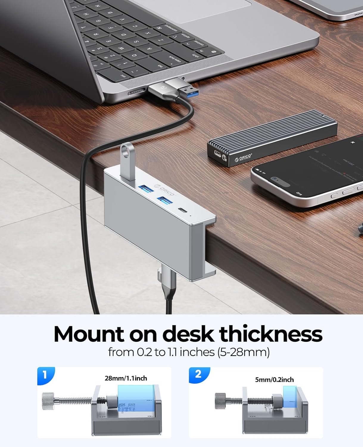 Thumbnail 5 de ORICO Hub USB 3.0 con 4 puertos y cable de 1m