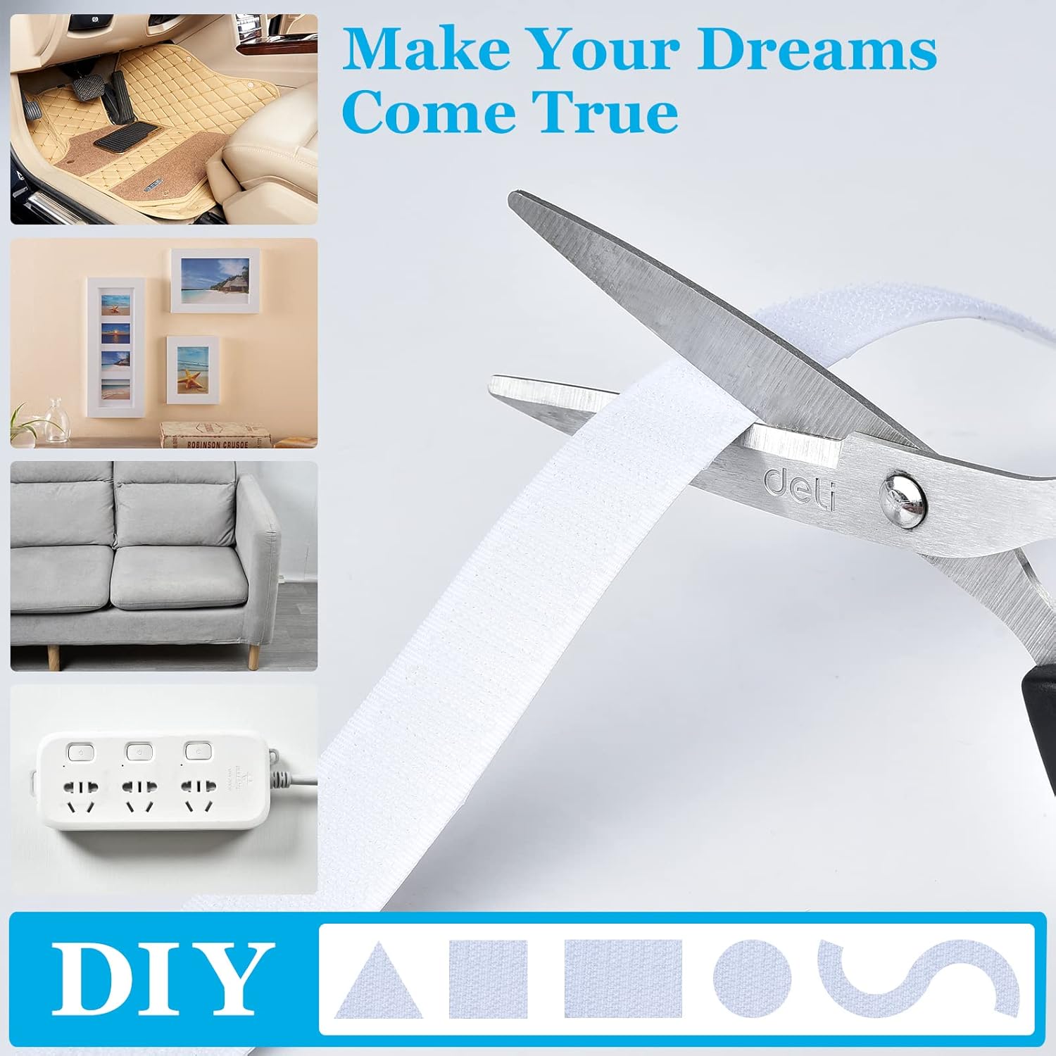 Thumbnail 2 de AiQInu Feltro Adesivo Biadesivo 5 m 20 mm