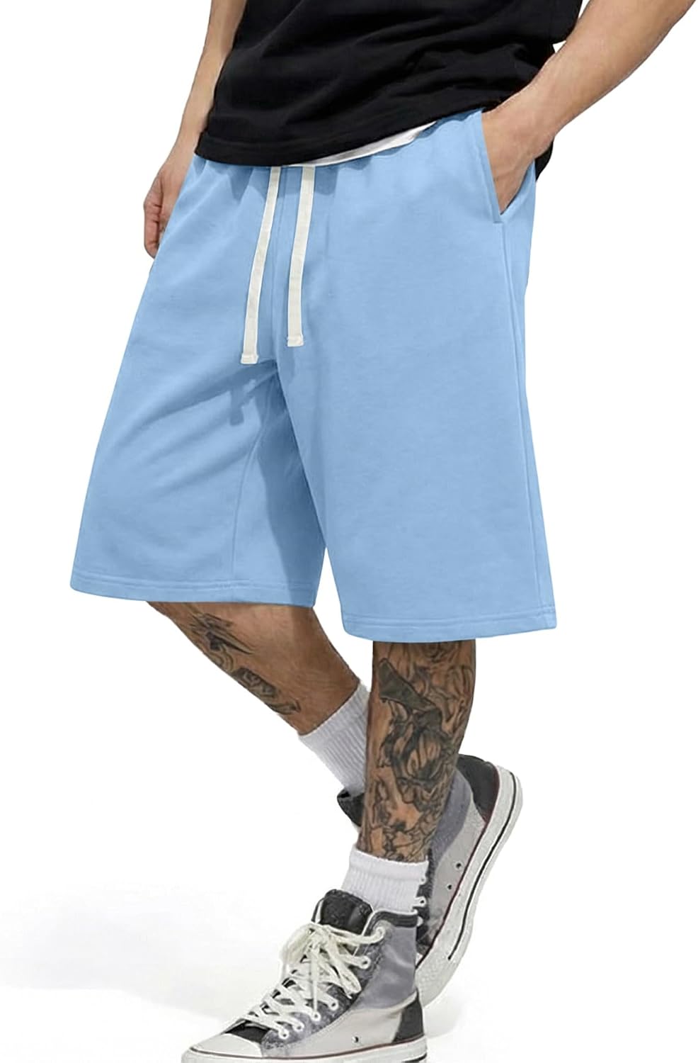 Thumbnail 6 de JMIERR 2026 Men's Baggy Sweat Shorts: Lightweight, Knee-Length Comfort for Active Lifestyles