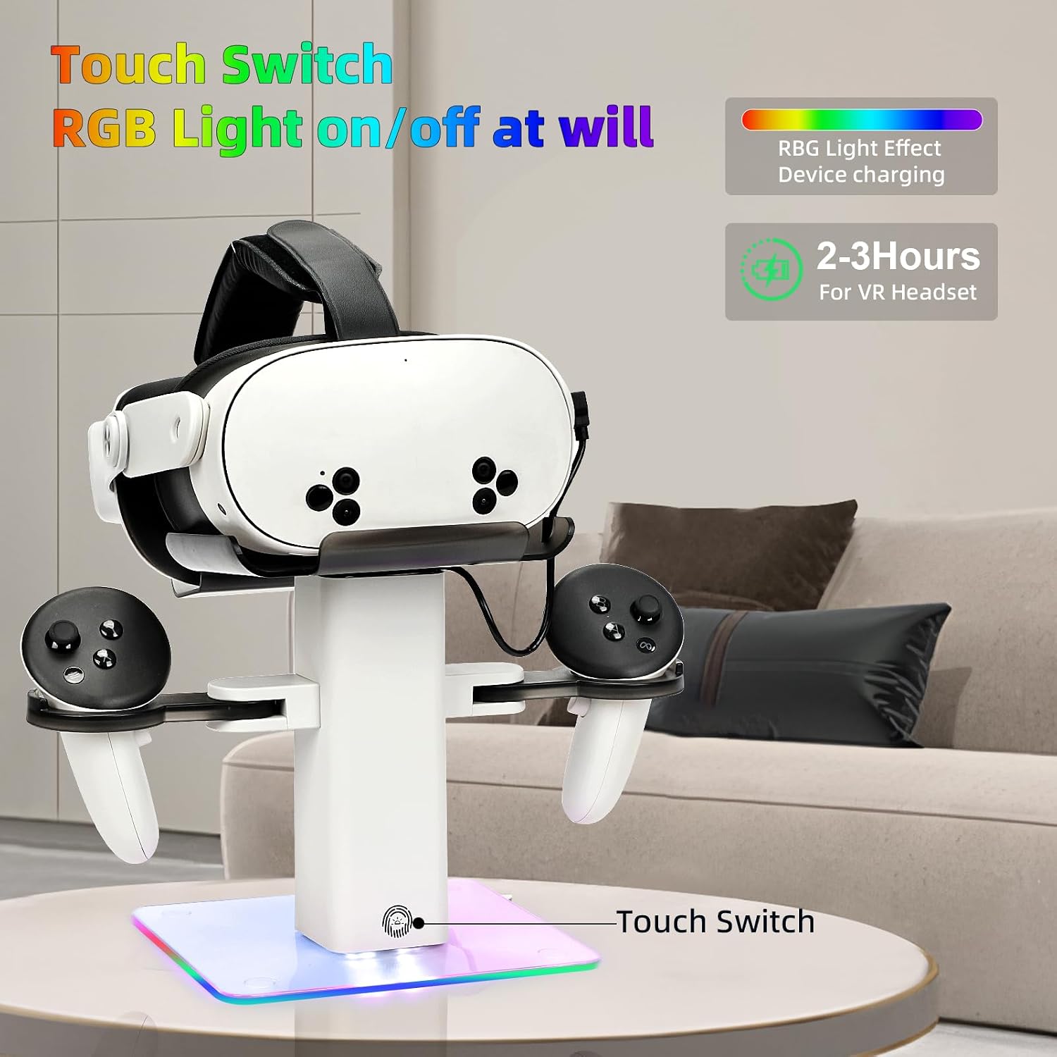 Detalle de Baomaeyea Design Charging Dock for Quest 3S 2-3h