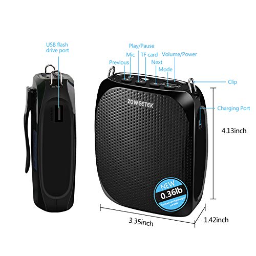 Thumbnail 7 de ZOWEETEK Portable Rechargeable Mini Voice Amplifier for Teachers