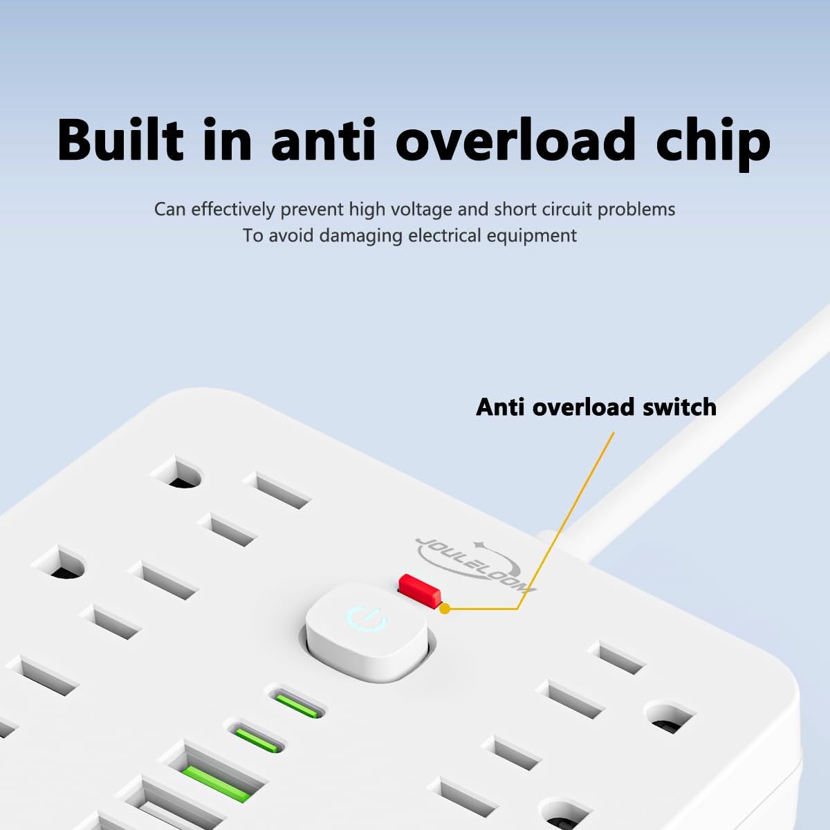 Detalle 2 de JouleLoom 17-in-1 Power Strip with 6 USB Cables ๐