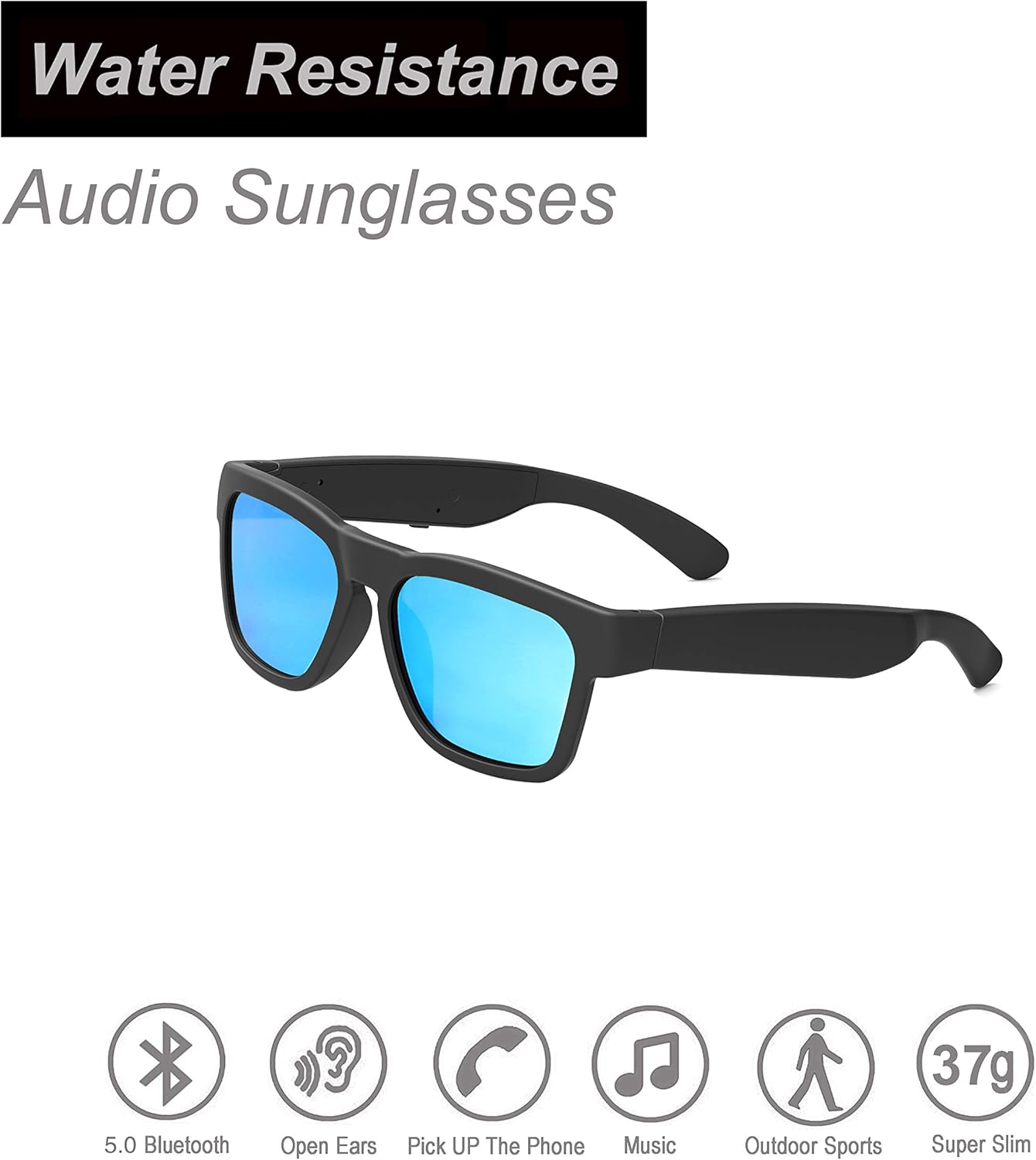 Detalle 2 de OhO Sunshine Gafas de Sol Bluetooth UV400 con Audio ☀