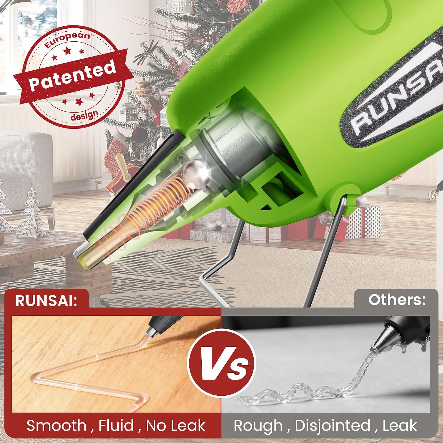 Thumbnail 3 de RUNSAI Mini Hot Glue Gun for Crafting with 30x 7mm Sticks