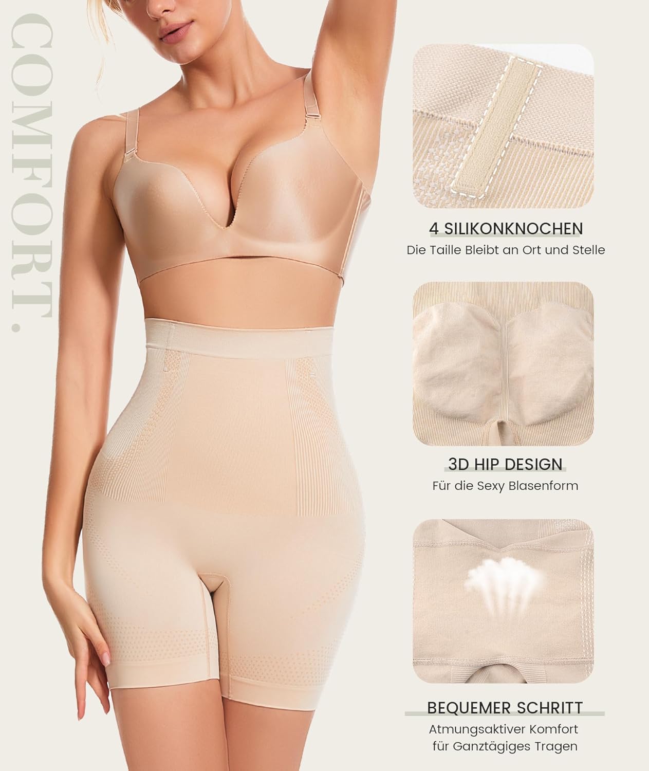 Thumbnail 3 de SIMIYA Bauchweg Unterhose Damen Hohe Taille – Nahtlose Shapewear mit Bauchkontrolle