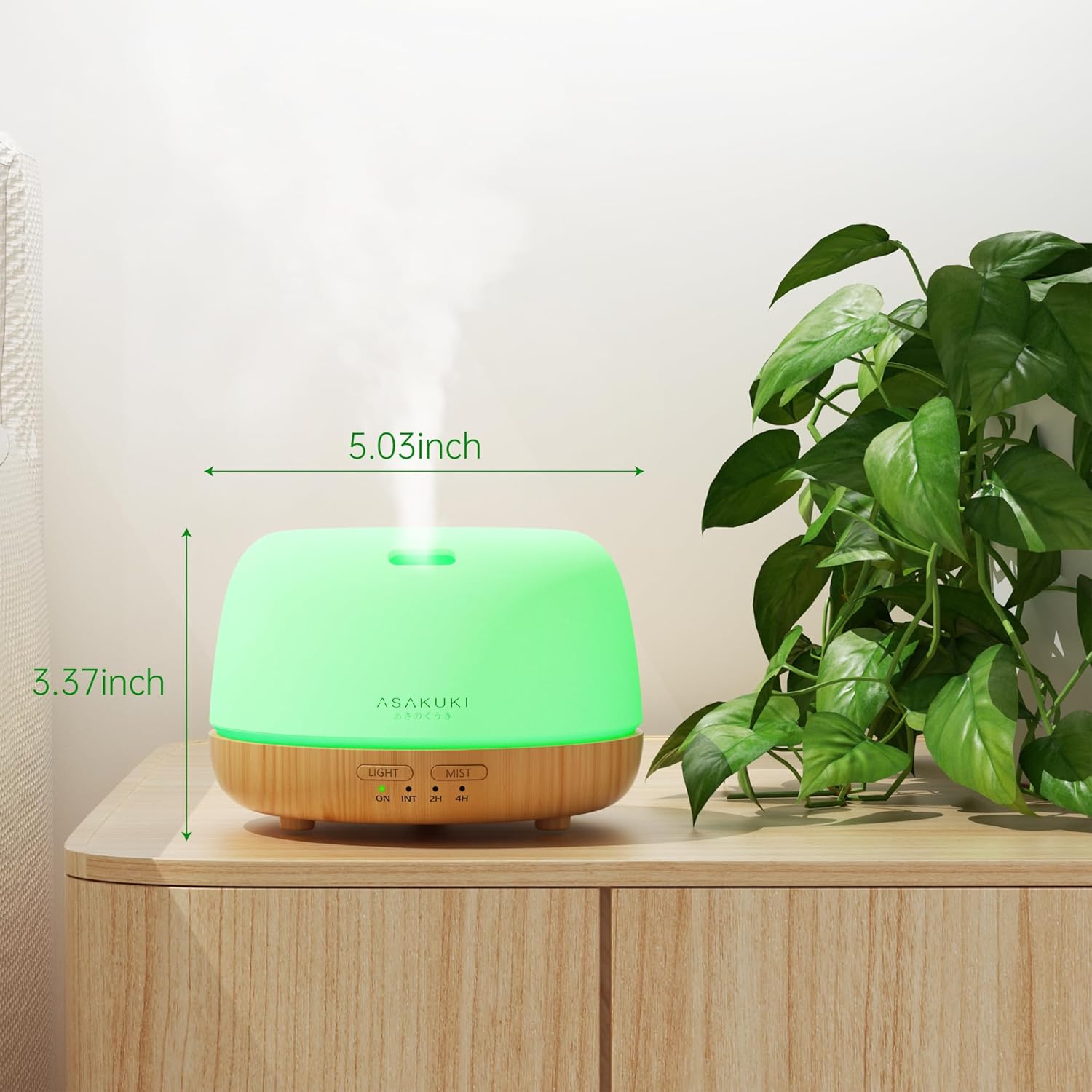 Thumbnail 5 de ASAKUKI Aroma Diffuser 300 ml 🌫