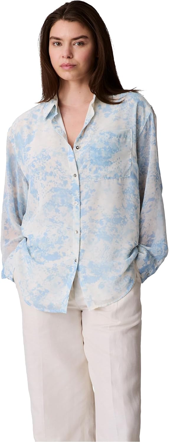 Detalle de Calvin Klein Classic Printed Button-Down Shirt