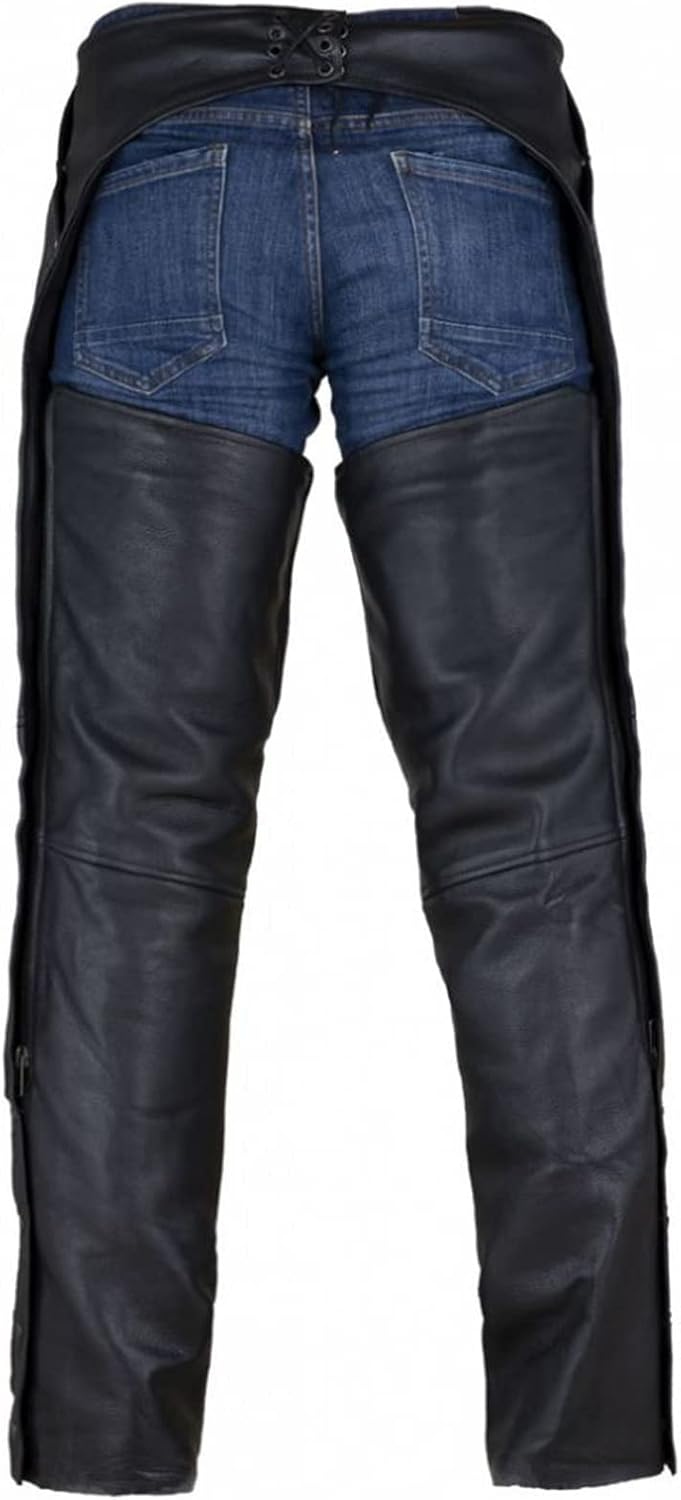 Detalle 1 de Dream Apparel Motorcycle Chaps in Leather