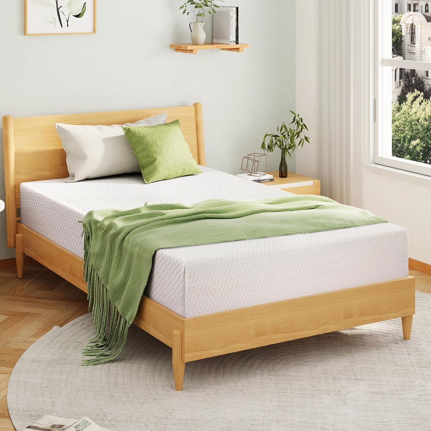Detalle de EGOHOME 8-inch Memory Foam Mattress, Queen