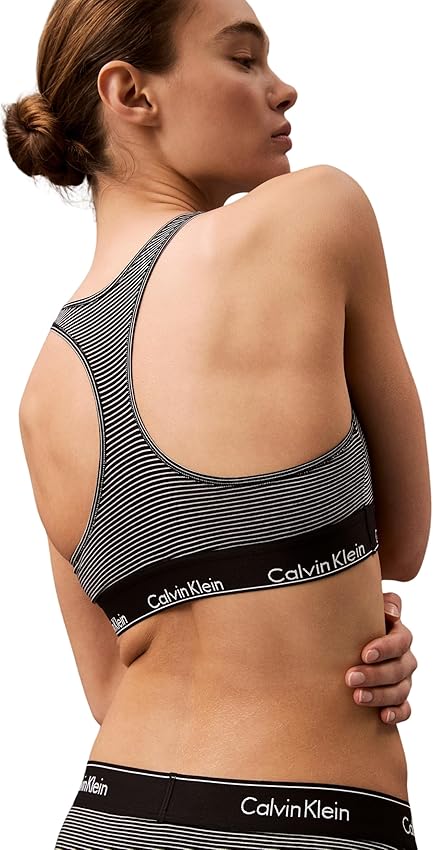 Detalle de Calvin Klein Sujetador Bralette Mujer M 53% algodón
