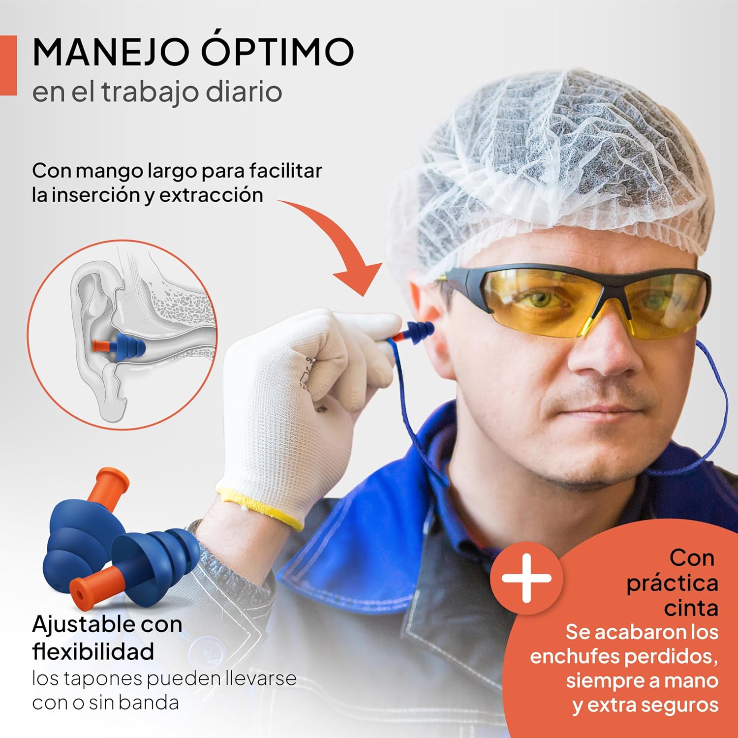 Detalle 2 de Senner WorkPro Strong tapones para trabajar