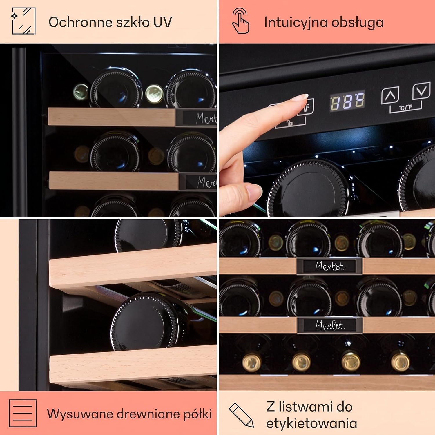 Thumbnail 4 de Klarstein Vinsider 36 Built-In Uno Wine Cooler, 92L, 5–20°C