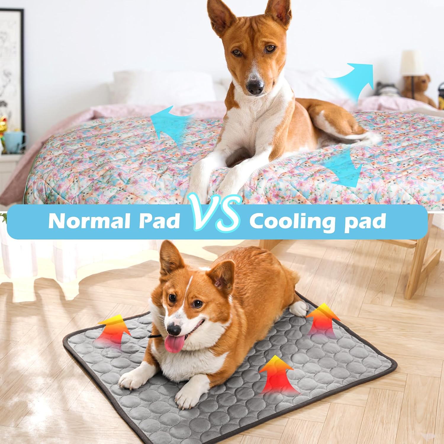 Detalle de ZINGTERRA Dog Cooling Mat, 28 x 22 Inch