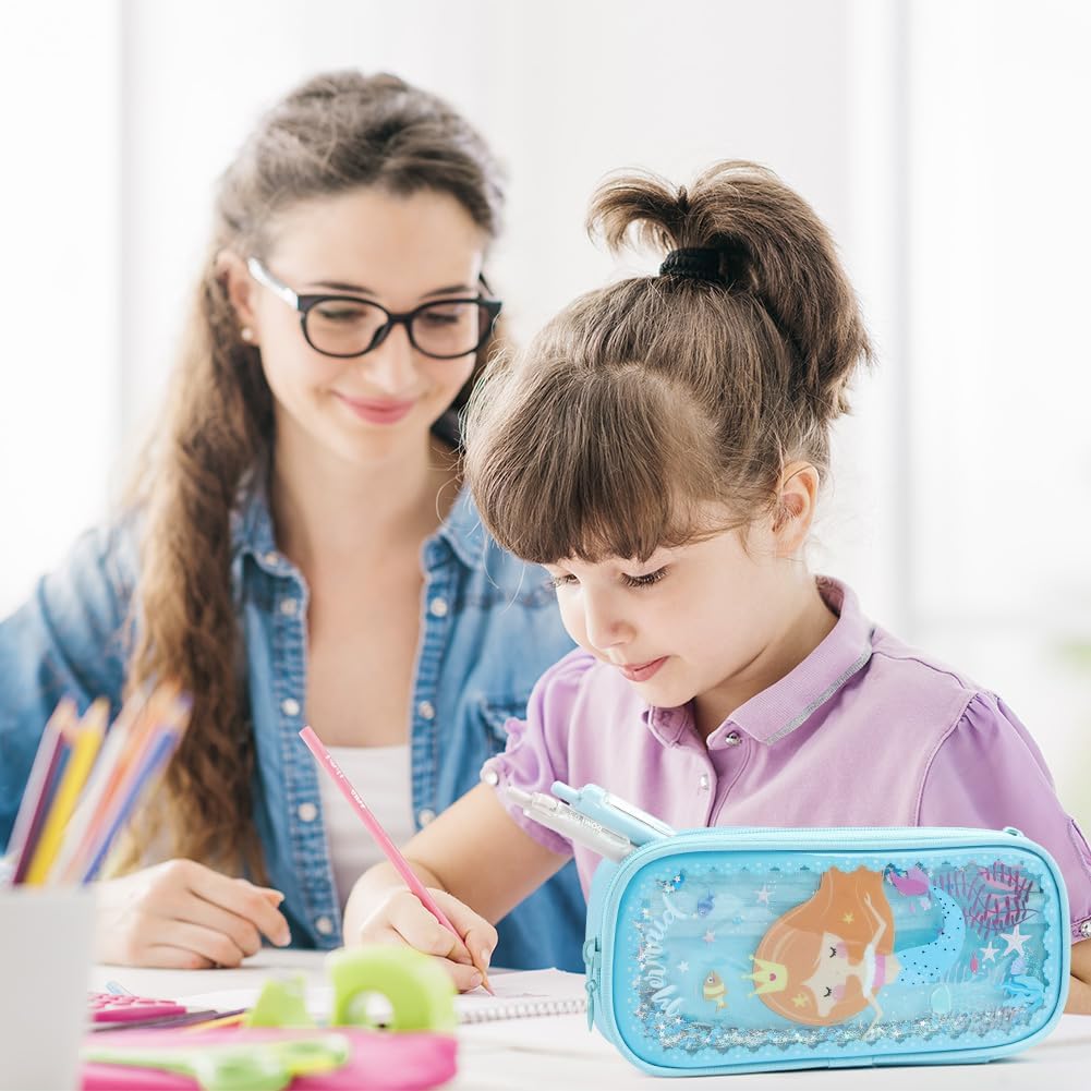 Thumbnail 6 de OFFCUP trousse à crayons pliable grande capacité à 2 compartiments Quicksand – design sirène