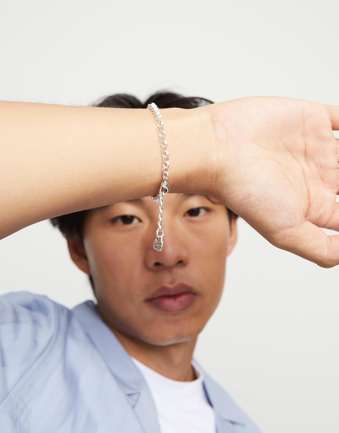 Detalle de UNO de 50 Bracciale PUL2542AZOMTL0M – Lavoro quotidiano, stile sobrio in lega di acciaio