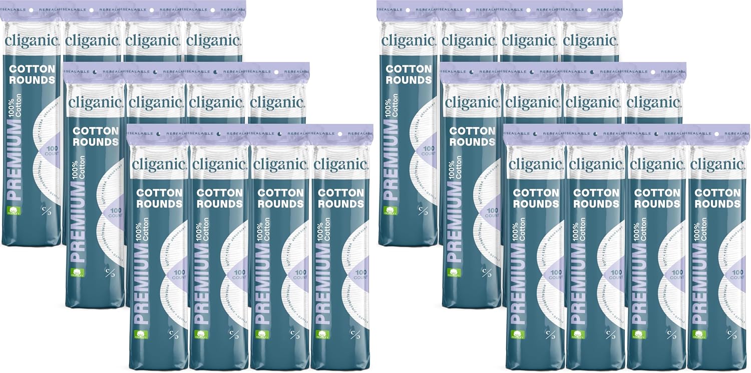 Thumbnail 6 de Cliganic Premium Cotton Rounds 300 Count