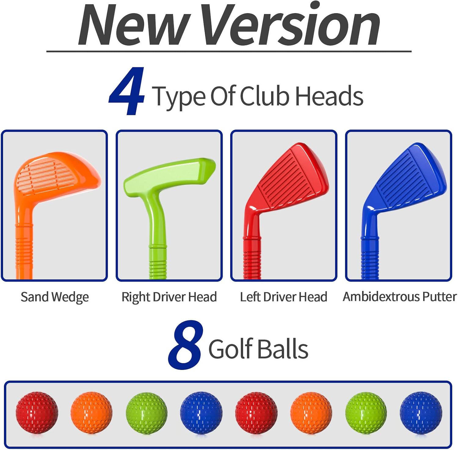 Detalle 2 de Bennol Upgraded Kids Toddler Golf Set for Ages 3-7 ⛳