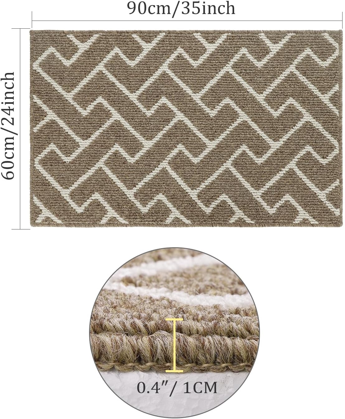 Thumbnail 1 de hicorfe Indoor Doormat 24 x 35 in