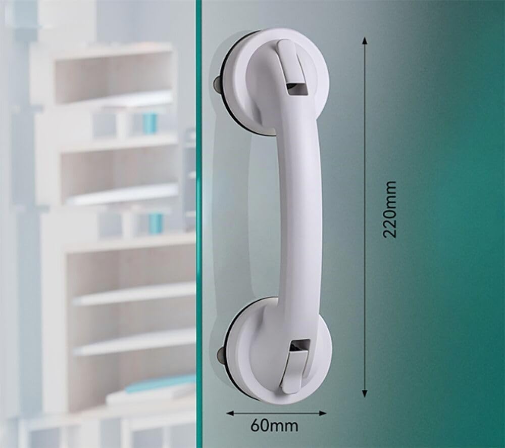 Detalle 2 de YIDELAI Saugnapf-Griff: Transparenter Glas- und Türgriff aus Silikon für Bad, Küche und Schubladen