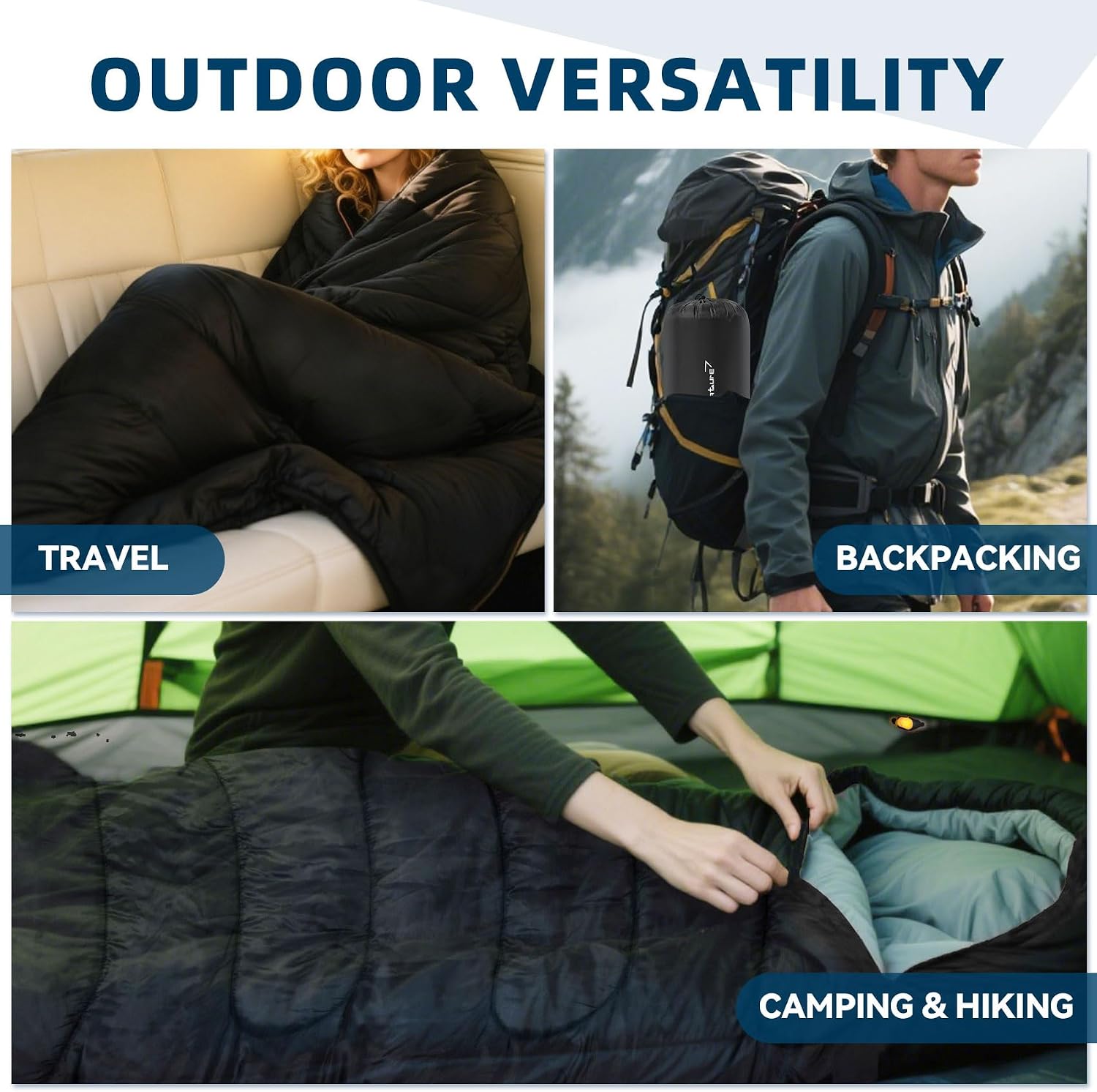 Thumbnail 4 de Clostnature Sleeping Bag 220 x 75 cm