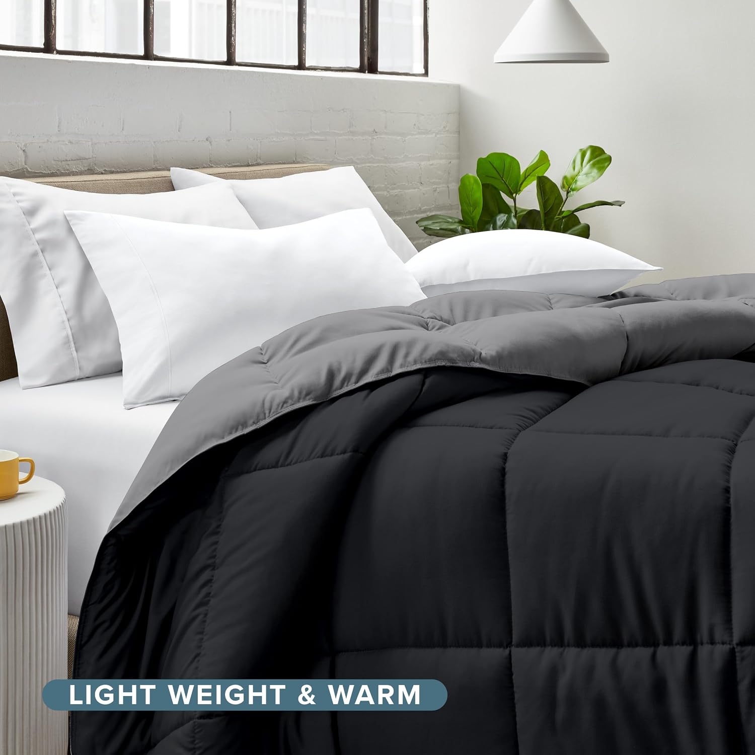 Thumbnail 6 de Bare Home Twin/Twin XL Comforter: Reversible Colors, Goose Down Alternative, Ultra-Soft All Season Warmth