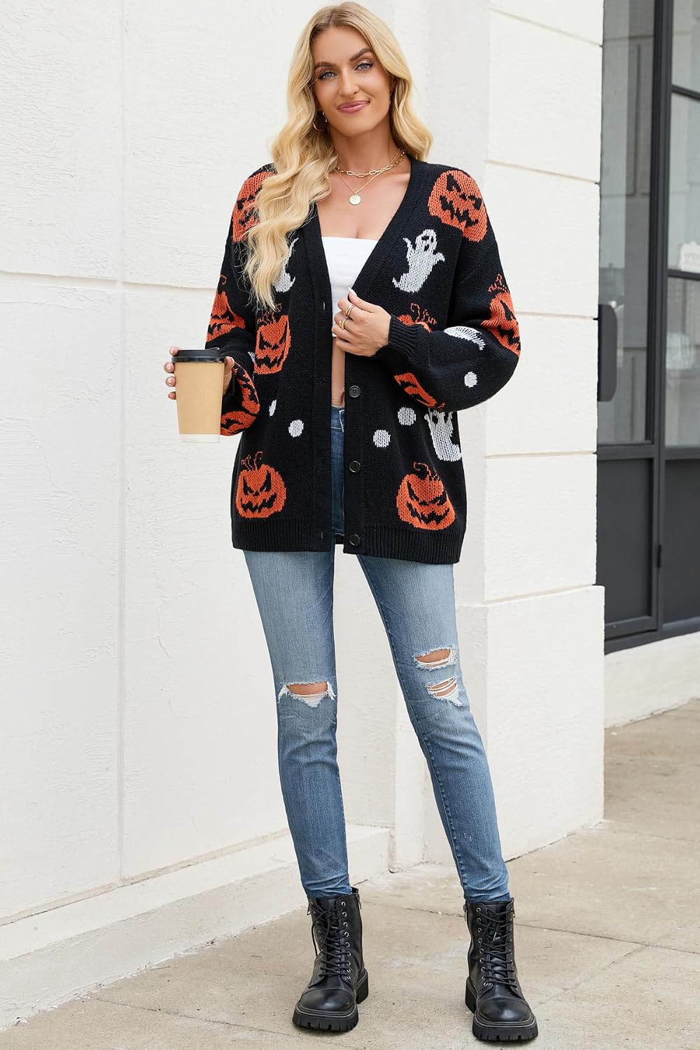 Thumbnail 6 de ZLIGXEA Women's Cardigan Sweater, Sizes S-XL